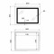Зеркало Lidz Kubis (KU2) 800х600 с LED-подсветкой Touch, с антизапотеванием, с диммером, рег. яркости LD78LF904708048446