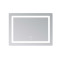 Зеркало Lidz Kubis (KU2) 800х600 с LED-подсветкой Touch, с антизапотеванием, с диммером, рег. яркости LD78LF904708048446