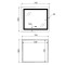 Зеркало Lidz Kubis (KU2) 700х800 с LED-подсветкой Touch, с антизапотеванием, с диммером, рег. яркости LD78LF904708048447