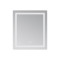 Зеркало Lidz Kubis (KU2) 700х800 с LED-подсветкой Touch, с антизапотеванием, с диммером, рег. яркости LD78LF904708048447