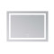 Зеркало Lidz Kubis (KU1) 900х700 с LED-подсветкой Touch, с антизапотеванием, с диммером, рег. яркости LD78LF904907048451