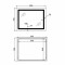 Зеркало Lidz Kubis (KU2) 900х700 с LED-подсветкой Touch, с антизапотеванием, с диммером, рег. яркости LD78LF904907048452
