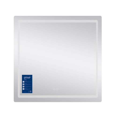 Зеркало Qtap Mideya (MI2) 700х800 с LED-подсветкой Touch, с антизапотеванием, диммером, рег. яркости QT2078DCF7080