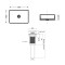 Комплект Qtap Virgo N: Раковина накладная 560x380x130 мм, White, прямоугольная + Донный клапан Pop-up PU02