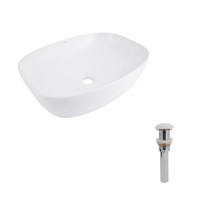 Комплект Qtap Cardinal: Раковина накладная 500×380×140 мм, White, овальная + Донный клапан Pop-up PU02 Комплект Qtap Cardinal: Раковина накладная 500×380×140 мм, White, овальная + Донный клапан Pop-up PU02