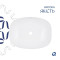 Комплект Qtap Cardinal: Раковина накладная 600x380x140 мм, White, овальная + Донный клапан Pop-up PU02