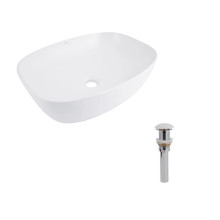 Комплект Qtap Cardinal: Раковина накладная 600x380x140 мм, White, овальная + Донный клапан Pop-up PU02 Комплект Qtap Cardinal: Раковина накладная 600x380x140 мм, White, овальная + Донный клапан Pop-up PU02