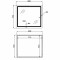 Зеркало Qtap Mideya (MI2) 800х700 с LED-подсветкой Touch, с антизапотеванием, с диммером, рег. яркости QT2078NCF807048476