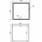 Зеркало Qtap Mideya (MI1) 800x800 с LED-подсветкой Touch, с антизапотеванием, диммером, рег. яркости QT2078NCF808048477