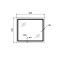 Зеркало Qtap Mideya (MI2) 900х700 с LED-подсветкой Touch, с антизапотеванием, с диммером, рег. яркости QT2078NCF9070