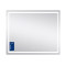 Зеркало Qtap Mideya (MI2) 900х700 с LED-подсветкой Touch, с антизапотеванием, с диммером, рег. яркости QT2078NCF9070