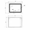 Зеркало Lidz Kubis (KU2) 700х500 с LED-подсветкой Touch, с антизапотеванием, с диммером, рег. яркости LD78LF90448486
