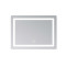 Зеркало Lidz Kubis (KU2) 700х500 с LED-подсветкой Touch, с антизапотеванием, с диммером, рег. яркости LD78LF90448486