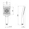 Лейка для ручного душа Lidz Niagara 33 145x95 мм прямоугольная LDNIA33GRP48538 Graphite