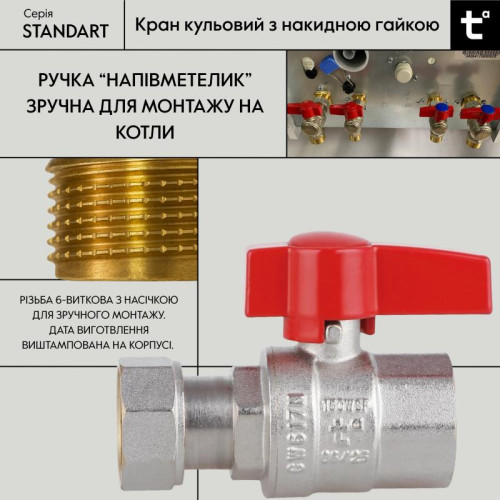 Кран шаровой Thermo Alliance Standart 3/4