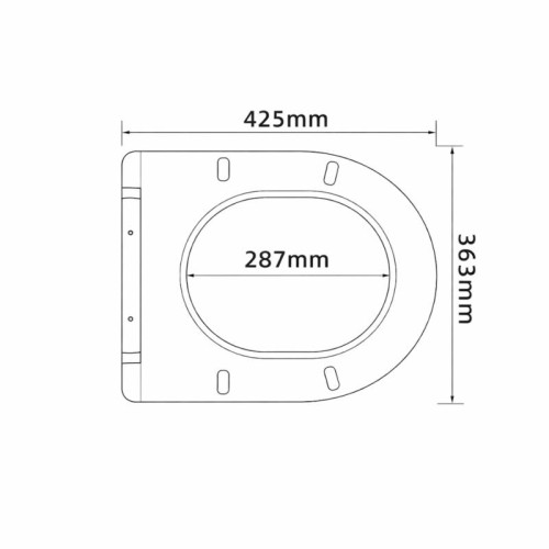 Сиденье для унитаза Qtap (Robin 490) 425x363x50 мм, Matt Black, с микролифтом Slim Duroplast, Quick Release QTSC179MB48676