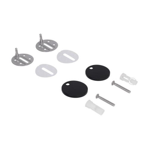 Сиденье для унитаза Qtap (Robin 490) 425x363x50 мм, Matt Black, с микролифтом Slim Duroplast, Quick Release QTSC179MB48676