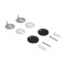Сиденье для унитаза Qtap (Robin 490) 425x363x50 мм, Matt Black, с микролифтом Slim Duroplast, Quick Release QTSC179MB48676