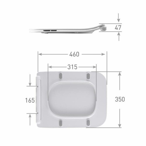 Qtap Сиденье для унитаза (Crow 640) 460x350x47 мм, White, с микролифтом, Slim Duroplast, Quick Release QTSC179W48700 Qtap Сиденье для унитаза (Crow 640) 460x350x47 мм, White, с микролифтом, Slim Duroplast, Quick Release QTSC179W48700