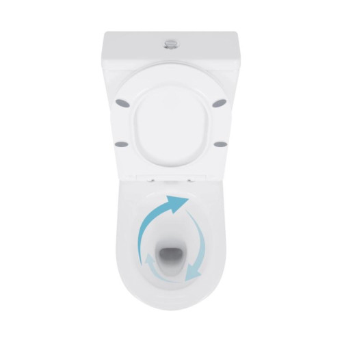 Унитаз напольный Qtap Swan Eco Ultra Quiet с сидением Soft-close 640x360x835 мм QTSWA27W48748 White
