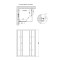 Душевая кабина Lidz Wawel SC90x90.SAT.LOW.DGR, стекло темне тонированное 4 мм без поддона