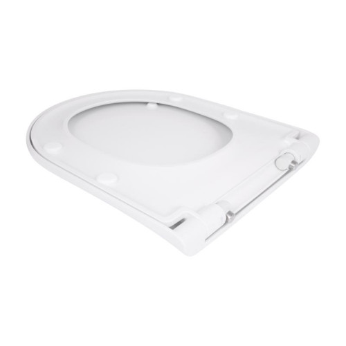 Qtap Сиденье для унитаза (Robin 490, Scorpio 490) 430x363x60 мм, White, с микролифтом, Slim Duroplast, MagLock QTSC179W48915