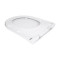 Qtap Сиденье для унитаза (Robin 490, Scorpio 490) 430x363x60 мм, White, с микролифтом, Slim Duroplast, MagLock QTSC179W48915