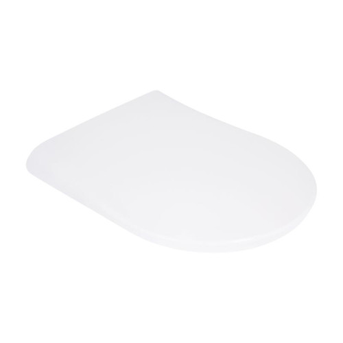 Qtap Сиденье для унитаза (Robin 490, Scorpio 490) 430x363x60 мм, White, с микролифтом, Slim Duroplast, MagLock QTSC179W48915