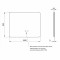 Зеркало Qtap Taurus (TA2) 1000×800 мм с LED-подсветкой Touch, с антизапотеванием, с диммером, рег. темп. цвета (3000-6500K) QTTAU100080048957