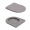 Унитаз подвесной Qtap Robin Ultra Quiet 520×365×340 мм, Stone grey, с сиденьем Slim Duroplast / Soft-close / Quick Release QTROB26SG48996