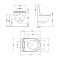 Унитаз подвесной Qtap Robin Ultra Quiet 520×365×340 мм, Beige, с сиденьем Slim Duroplast / Soft-close / Quick Release QTROB26SB48997