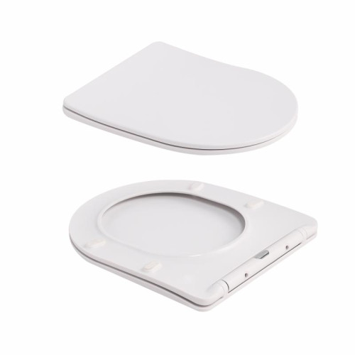 Унитаз подвесной Qtap Robin Ultra Quiet 520×365×340 мм, Marble, с сиденьем Slim Duroplast / Soft-close / Quick Release QTROB26MR48998