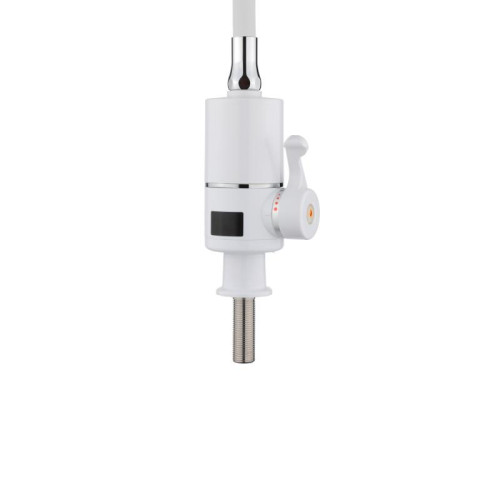 Проточный кран-водонагреватель с гибким изливом для кухни Lidz Warm 065 LDWAR065WHI49097 White/White