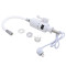 Проточный кран-водонагреватель с гибким изливом для кухни Lidz Warm 065 LDWAR065WHI49097 White/White