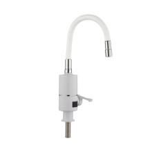 Проточный кран-водонагреватель с гибким изливом для кухни Lidz Warm 065 LDWAR065WHI49097 White/White