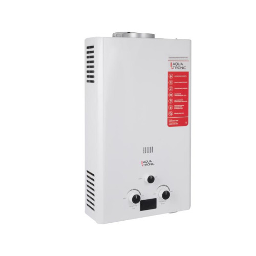 Колонка газовая дымоходная  Aquatronic A21 White 10 л