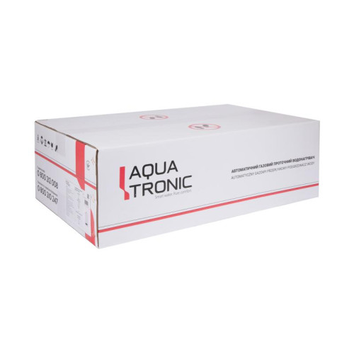 Колонка газовая дымоходная  Aquatronic A21 Black 10 л