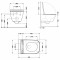 Унитаз подвесной Qtap Gemini Ultra Quiet 485×340×350 мм, White, с сиденьем Slim Duroplast / Soft-close / Quick Release QTTAU26W49119