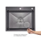Комплект Lidz Handmade H6050HB Мойка для кухни интегрированная Decor Black PVD Honeycomb в комплекте с дозатором+ LIDZK01B Корзина для кухонной мойки