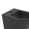 Комплект Qtap Robin Anthracite 3 в 1: унитаз подвесной Ultra Quiet + биде подвесное + раковина накладная QTROBAN49157