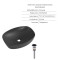 Комплект Qtap Robin Anthracite 3 в 1: унитаз подвесной Ultra Quiet + биде подвесное + раковина накладная QTROBAN49157