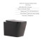 Комплект Qtap Tern Anthracite 3 в 1: унитаз подвесной Ultra Quiet + биде подвесное + раковина накладная QTTERAN49161