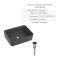 Комплект Qtap Tern Anthracite 3 в 1: унитаз подвесной Ultra Quiet + биде подвесное + раковина накладная QTTERAN49161