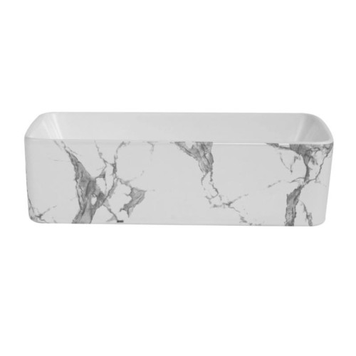 Комплект Qtap Tern Marble 3 в 1: унитаз подвесной Ultra Quiet + биде подвесное + раковина накладная QTTERMR49164