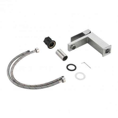 Смеситель для раковины низкий Lidz Helix 001F (k35)  LDHEL001FNKS49178 Nickel