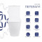 Унитаз напольный Qtap Stork Ultra Quiet 630×350×805 мм с сиденьем Soft-close, White QTSTO27W49260