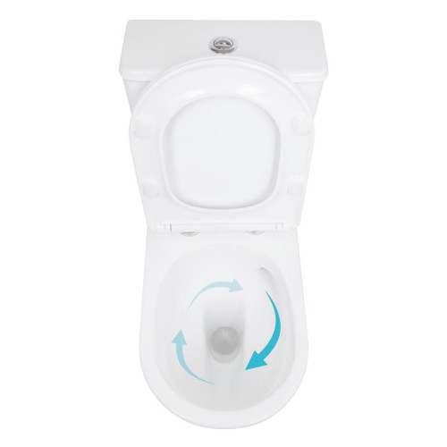 Унитаз напольный Qtap Leo Ultra Quiet 620×355×790 мм с сиденьем Soft-close, White QTLEO27W49261