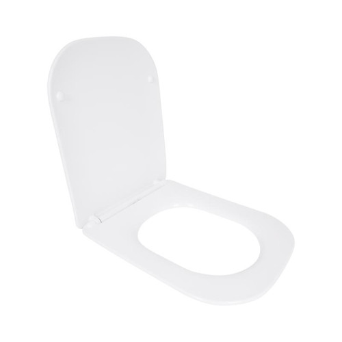 Сиденье для унитаза Qtap (Stork, Aquarius 630) 420x336x22 мм, White, с микролифтом, Slim Duroplast, Quick Release QTSC179W49263