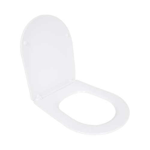 Сиденье для унитаза Qtap (Evia, Arvin, Leo 630) 410x330x22 мм, White, с микролифтом, Slim Duroplast, Quick Release QTSC179W49264