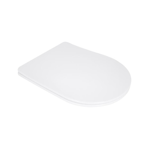 Сиденье для унитаза Qtap (Evia, Arvin, Leo 630) 410x330x22 мм, White, с микролифтом, Slim Duroplast, Quick Release QTSC179W49264